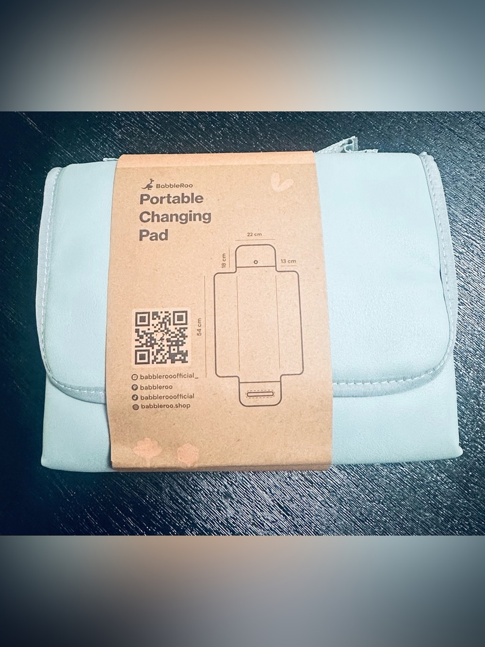 BabbleRoo Portable Changing Pad Powder Blue BABR1782-PCP Brand New